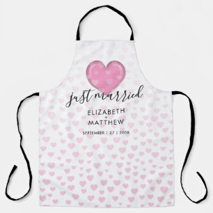 Tablier Design élégant de coeur et de spectre rose