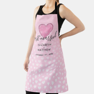 Tablier Design élégant de coeur et de spectre rose