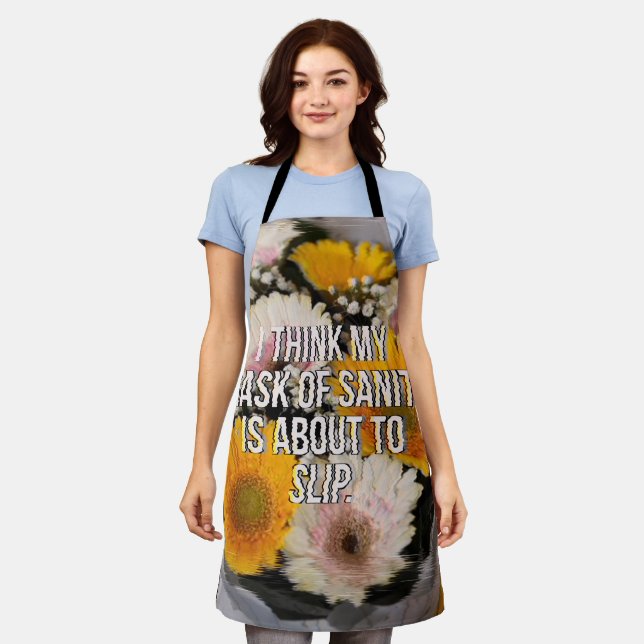 Tablier design floral (Porté)