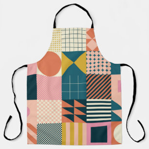 Tablier Design motif abstrait géométrique moderne avec sim