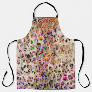 Tablier Design motif moderne abstrait avec effet coloré
