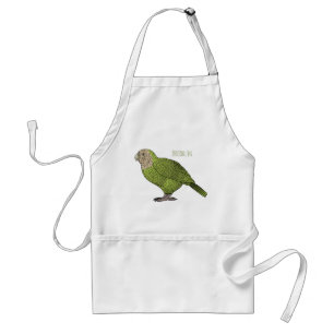 Tablier dessin animé d'oiseaux de Kakapo