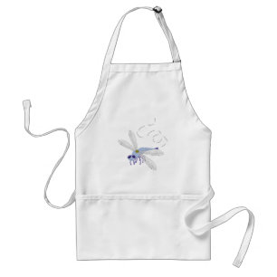 Tablier Dessin d'art de Dragonfly Blue Whimsical