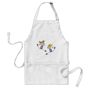 Tablier Deux Tshirts de gymnaste fille blonde et cadeaux