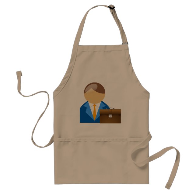 Tablier d'homme d'affaires et de serviette (Devant)
