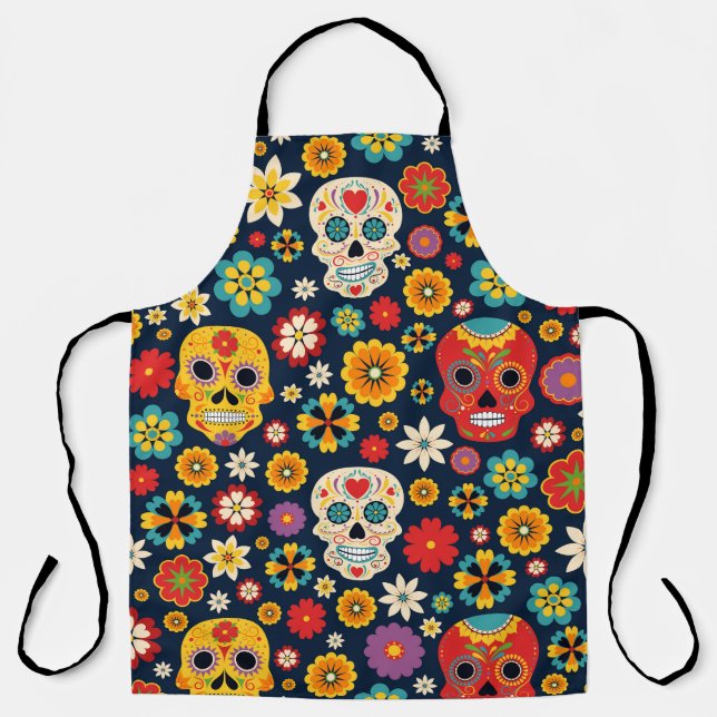 Tablier Dia de los Muertos Vintage (Recto)