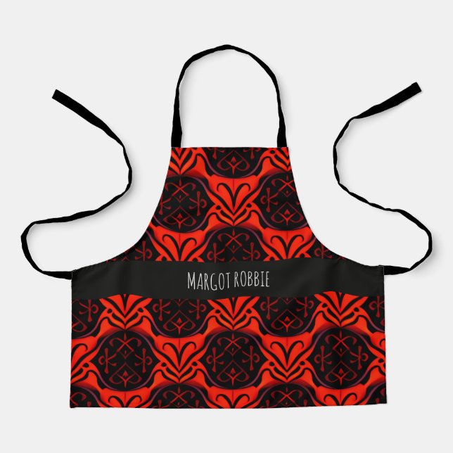 Tablier Die cut Floral Smooth corner Motif élégant (Recto)