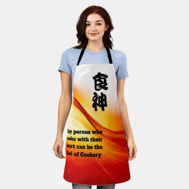 Tablier Dieu de la cuisine (Porté)