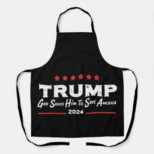 Tablier Dieu l'a sauvé pour sauver l'Amérique Trump 47