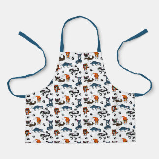 Tablier d'impression couleur kitty cat