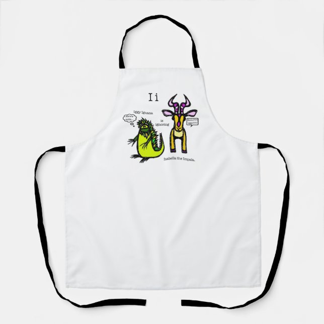 Tablier d'impression intégrale Iguana & Impala (Recto)
