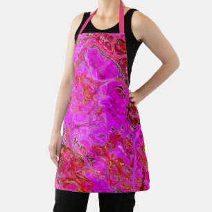 Tablier d'impression recto verso rose et magenta