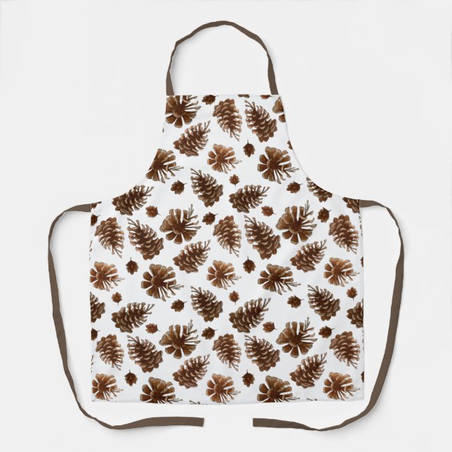 Tablier d'impression tout-en-plan en Pinecone rust (Recto)
