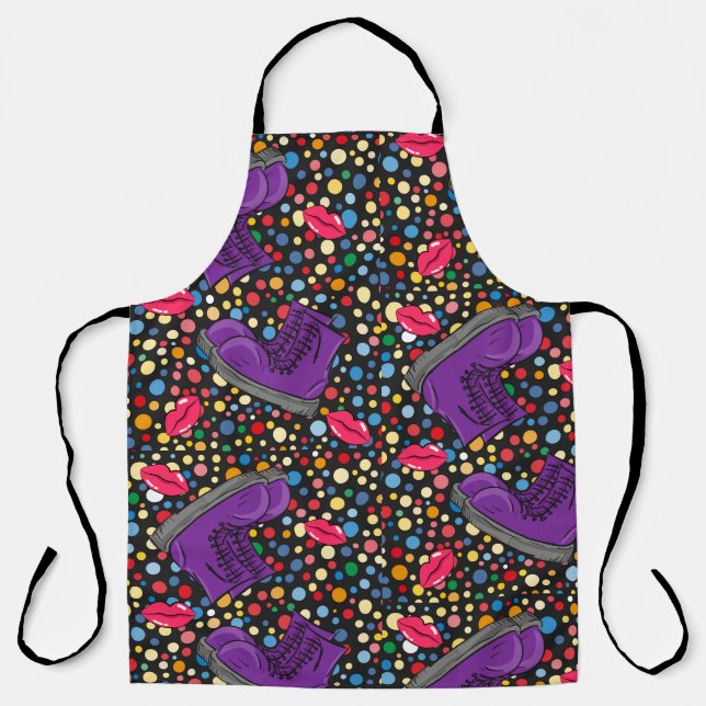 Tablier d'impression tout-en-un pourpre (Recto)