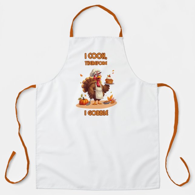 Tablier Dinde de Thanksgiving Chef  (Recto)