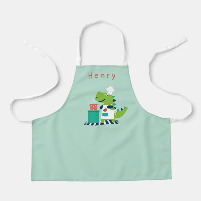 Tablier Dino Chef Apron Nom (Recto)