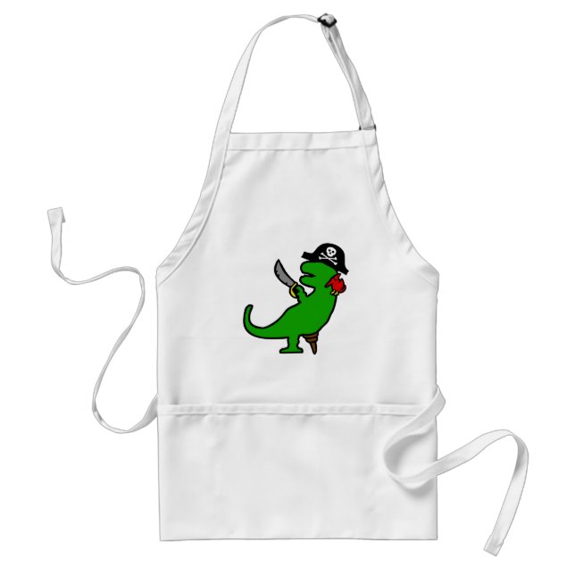 Tablier Dinosaure de pirate (Devant)