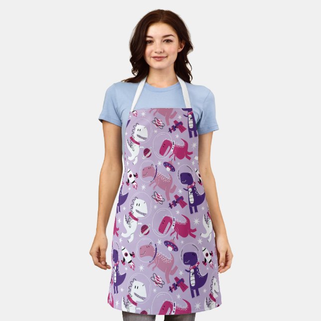 Tablier Dinosaures de l'espace, Dinosaures mignons, Étoile (Porté)