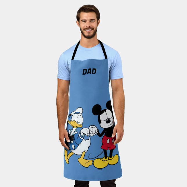 Tablier Donald Duck & Mickey Poing Bump (Porté)