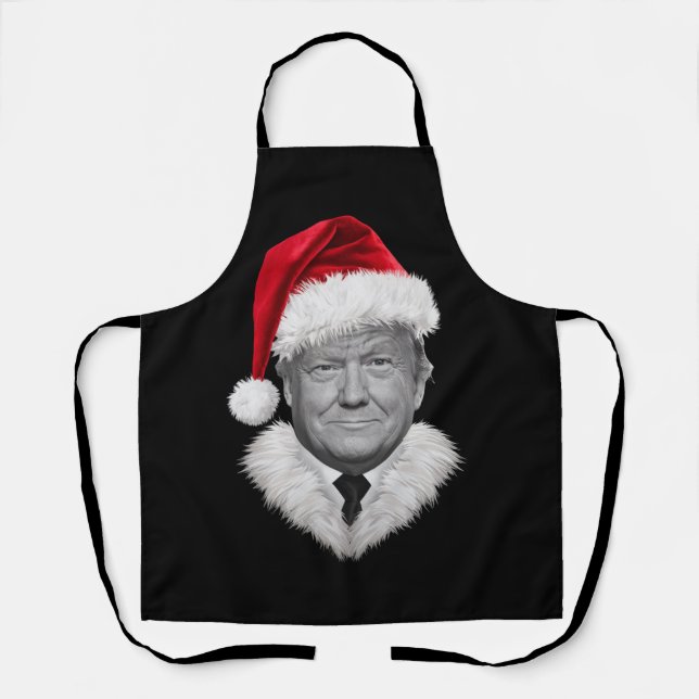 Tablier Donald Trump Christmas Funny Santa Hat Don (Recto)