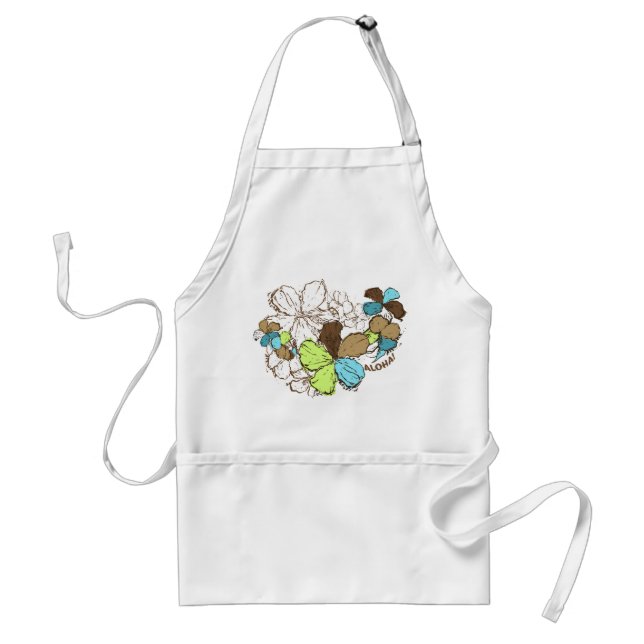 Tablier Doodle Hibiscus Chef's Apron (Devant)