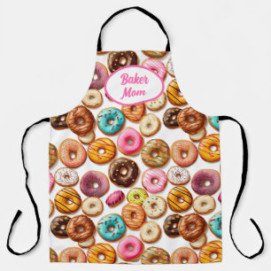 Tablier Doughnut personnalisée Baker Mom