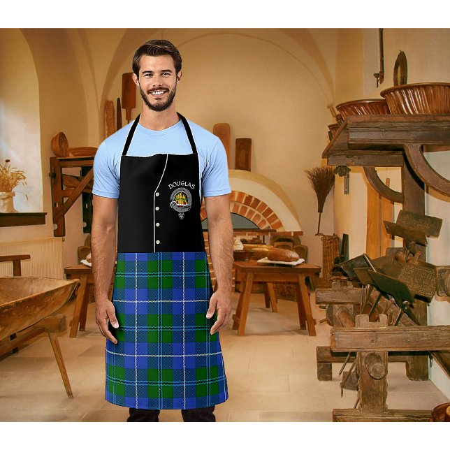Tablier Douglas Clan Badge & Tartan Kilt (Créateur téléchargé)