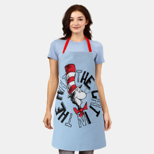 Tablier Dr Seuss   Chat dans l'art rond Casquette