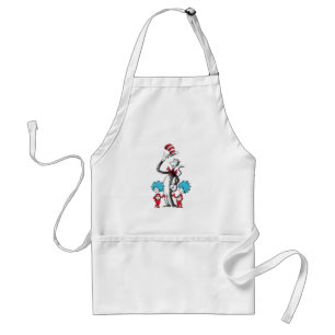 Tablier Dr Seuss   Chat dans le Casquette, Chose un & Chos