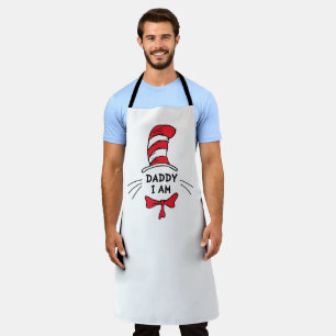Tablier Dr Seuss   Chat dans le Casquette - Papa Je suis