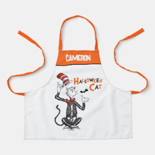 Tablier Dr Seuss   Chat d'Halloween en Casquette
