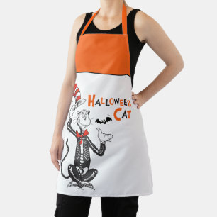 Tablier Dr Seuss   Chat d'Halloween en Casquette