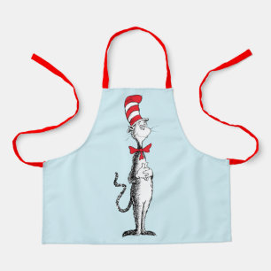 Tablier Dr. Seuss I Chat dans le Casquette debout haut