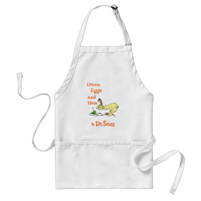 Tablier Dr Seuss | Oeufs verts et jambon (Devant)