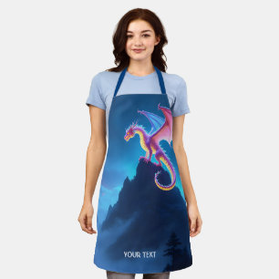 Tablier Dragon Fantastique Mignon Enveloppé De Brume