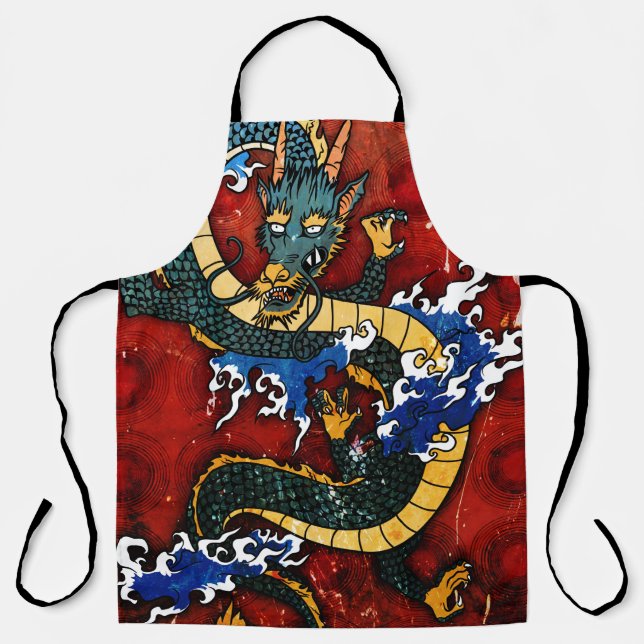 Tablier Dragon japonais (Recto)