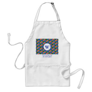 Tablier Drapeau AFRIQUE DU SUD MONOGRAM DES Écritures Cust