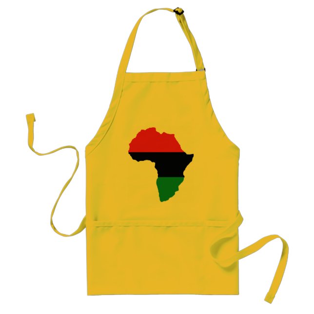 Tablier Drapeau Afrique rouge, noire et verte (Devant)
