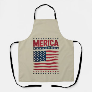 Tablier Drapeau Américain 4 Juillet Merica