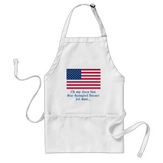 Tablier Drapeau américain avec la citation de bannière