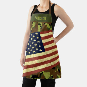 Tablier Drapeau américain - Camion vert personnalisé