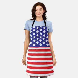 Tablier Drapeau américain patriotique Stars et rayures Ame