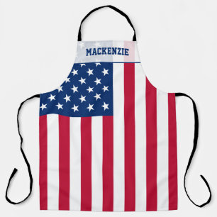 Tablier Drapeau américain personnalisé Stars et bandes