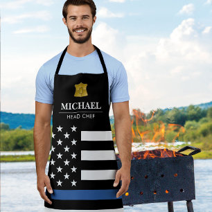 Tablier Drapeau américain Police Thin Blue Line