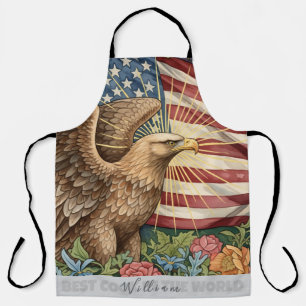 Tablier Drapeau Américain Vintage, Aigle, Cuisine
