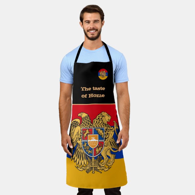Tablier Drapeau arménien, Arménie / Hommes (Porté)