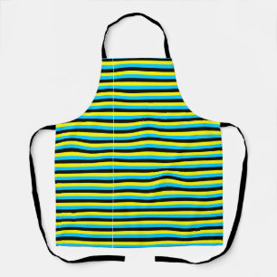 Tablier drapeau bahamas bandes pays motif bleu jaune b