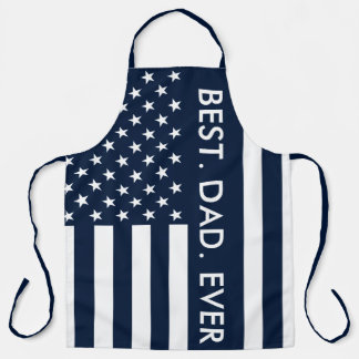 Tablier Drapeau Best Papa Ever USA