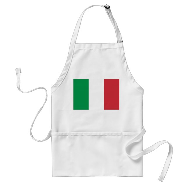 Tablier Drapeau blanc vert et rouge italien (Devant)