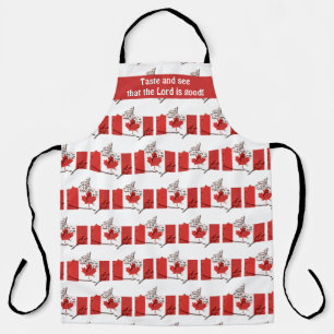 Tablier DRAPEAU CANADA   Carte canadienne   Goûter et voir